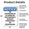 Signmission No Snowmobiles Allowed On This OSHA Notice Sign, Aluminum, 12in W x 18in L, 2PK OS-2PACK-NS-A-1218-V-14814 - alternate 4